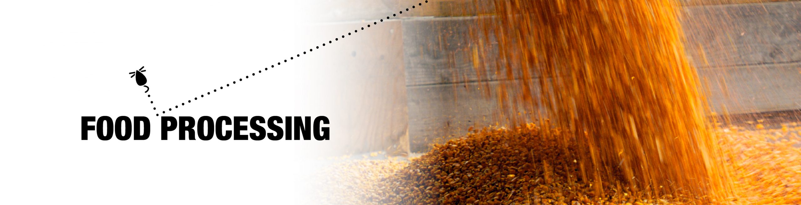 Food Processing header with image of grain